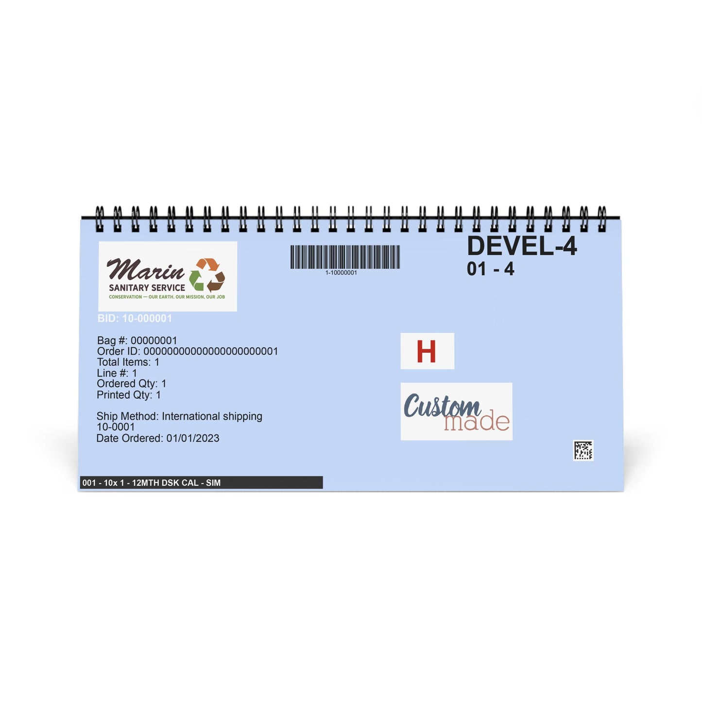 Desktop Calendar (2025 grid)
