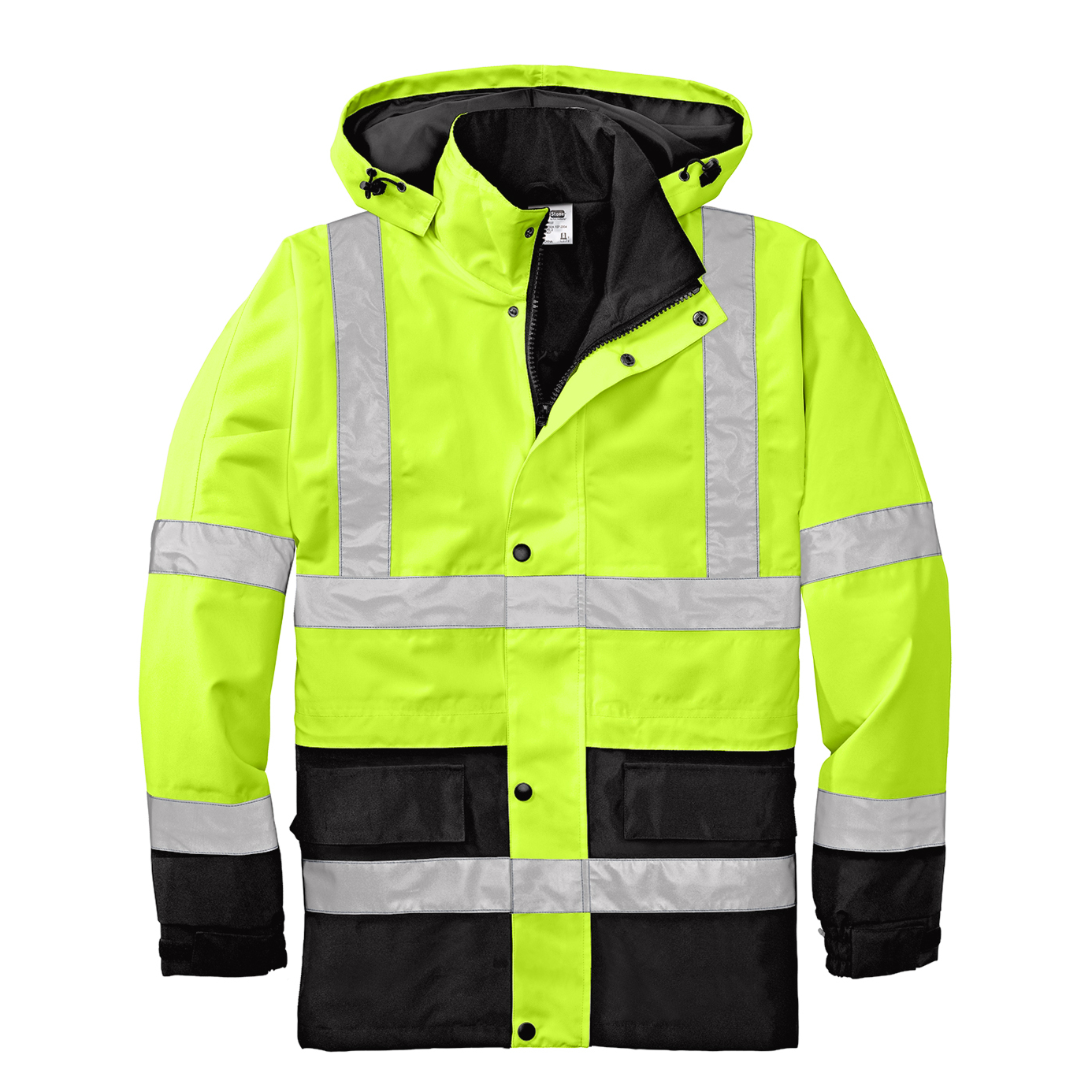 CornerStone® ANSI 107 Class 3 Waterproof Parka (Black logo on left sleeve)