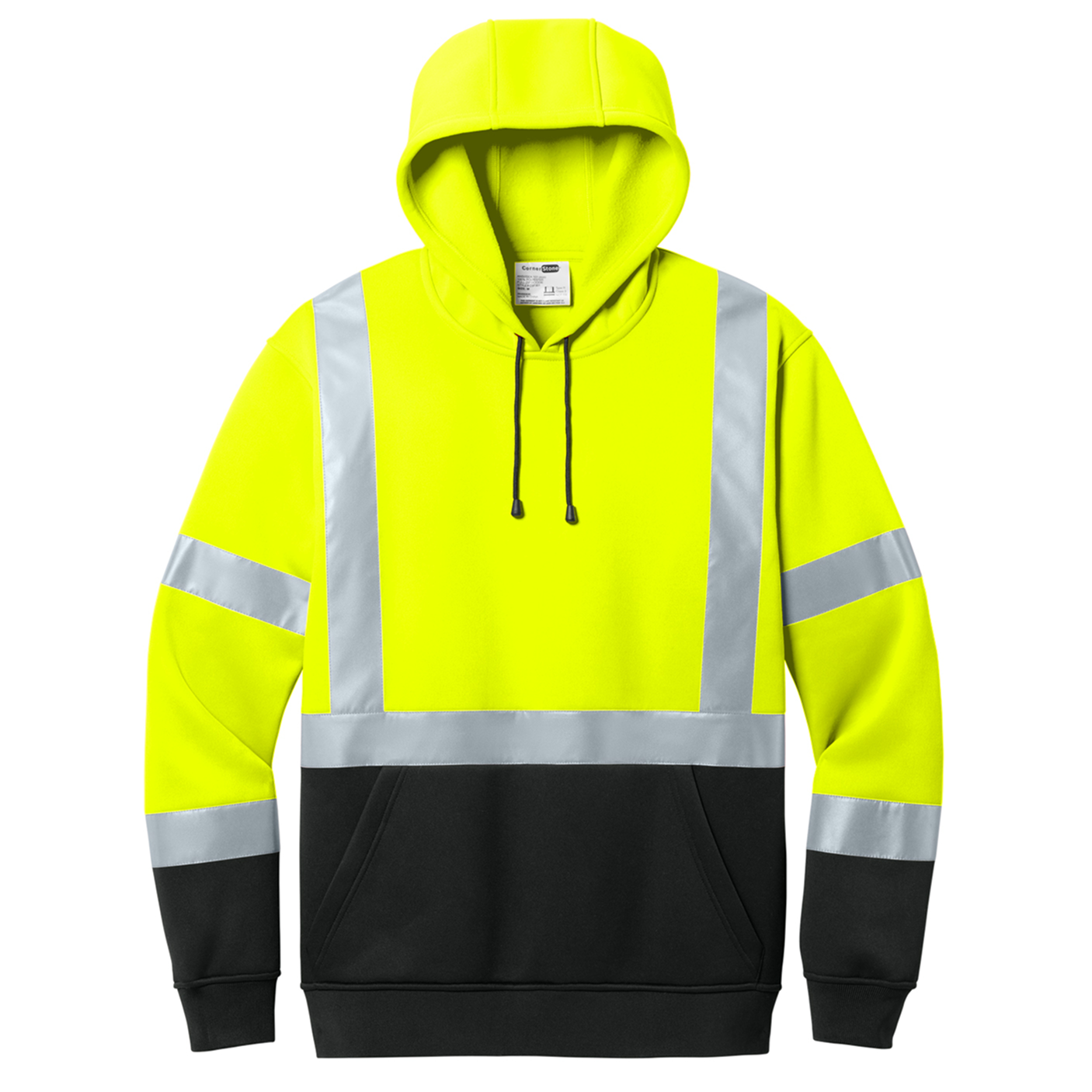 CornerStone® ANSI 107 Class 3 Heavy-Duty Fleece Pullover Hoodie