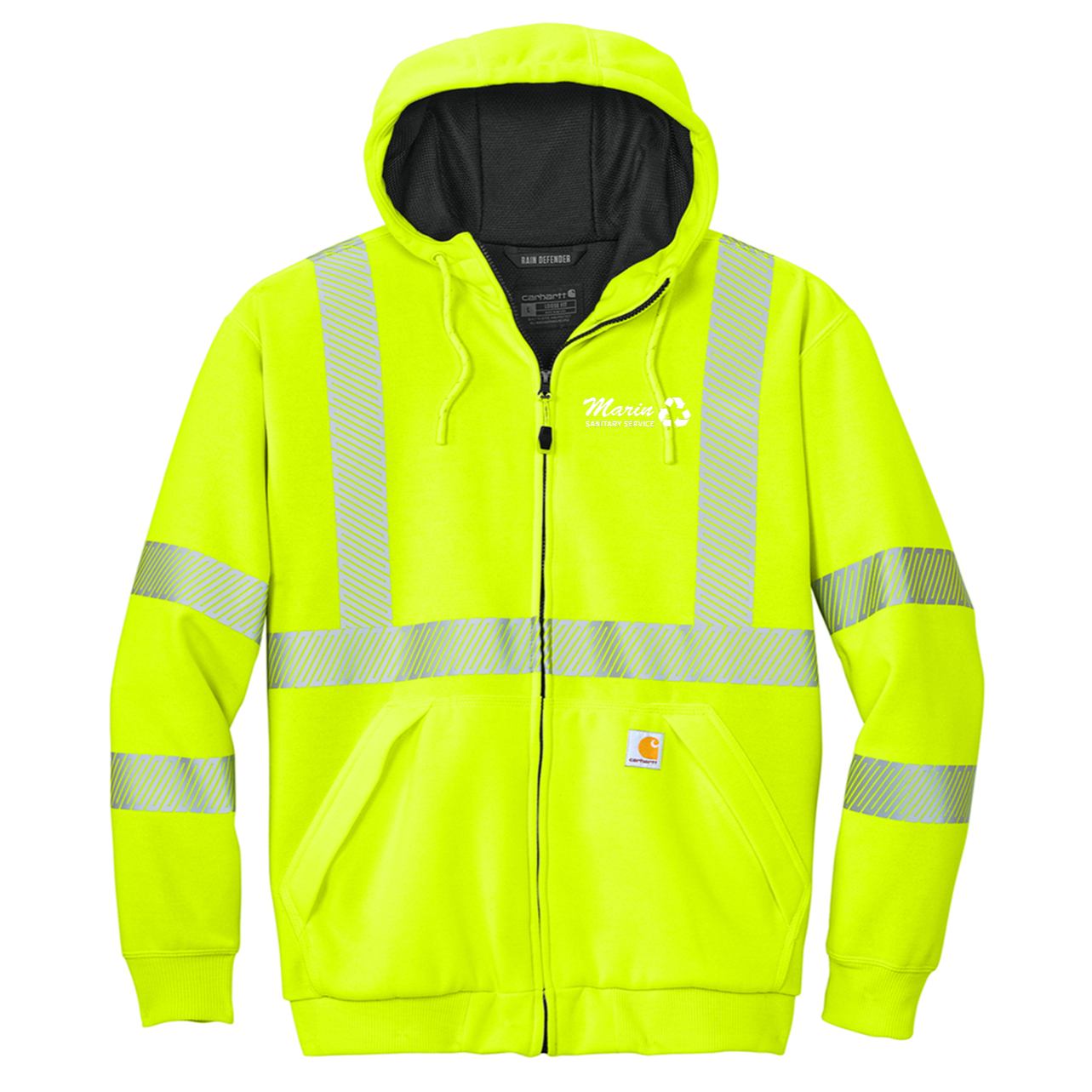 Carhartt® ANSI 107 Class 3 Lined Full-Zip Sweatshirt