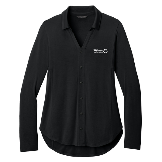 Port Authority® Women’s Luxe Knit Button Tunic